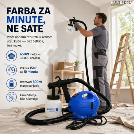 PAINT ZOOM Pištolj za krečenje i farbanje