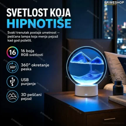 Peščana LED lampa