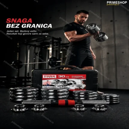 Podesive Bučice 30kg sa Šipkom – Set za Kućni i Profesionalni Trening