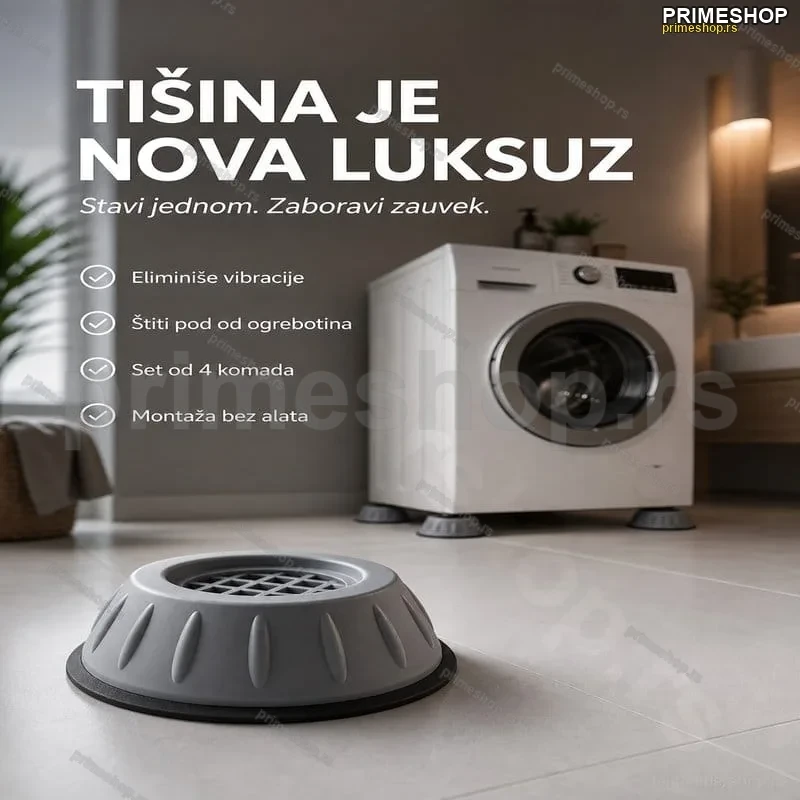 Podmetači za veš mašinu i ostale uređaje – fiksatori protiv vibracija Podmetači za veš mašinu i ostale uređaje – fiksatori protiv vibracija
