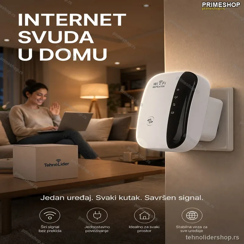 Pojačivač Wi-Fi Signala – Proširi Pokrivenost po Celom Domu Pojačivač Wi-Fi Signala – Proširi Pokrivenost po Celom Domu
