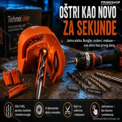 Precizni Oštrač Burgija – Univerzalni Alat za Obnovu Sečiva