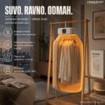 Prenosiva automatska sušilica i peglač odeće 2u1 – Sušenje bez gužvanja i pegle