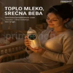 Prenosivi grejač za bočice sa LED ekranom i svetlom