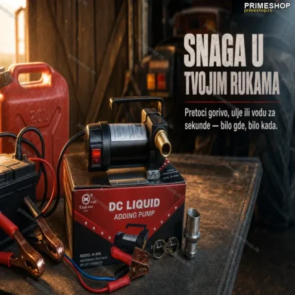 Prenosna Pumpa za Pretakanje Nafte, Vode i Goriva – 12V Mehanička