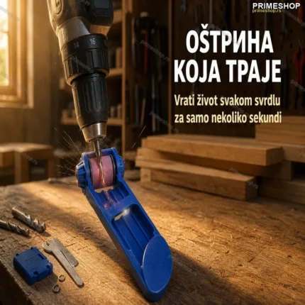 Profesionalni Alat za Oštrenje Svrdla – 3 Veličine, Korund Abraziv