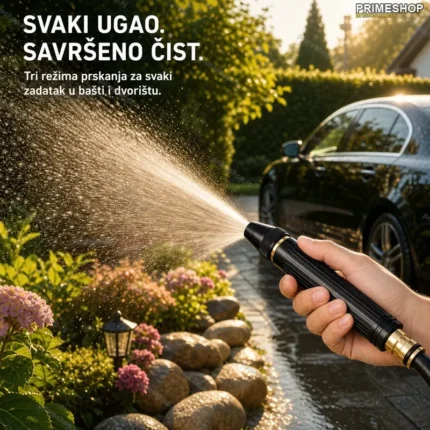 Prskalica za crevo sa podesivim mlazom — 3 režima