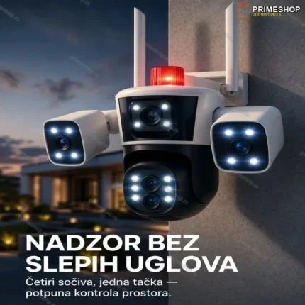 PTZ Bullet kamera 25MP sa 4 sočiva i 4K rezolucijom