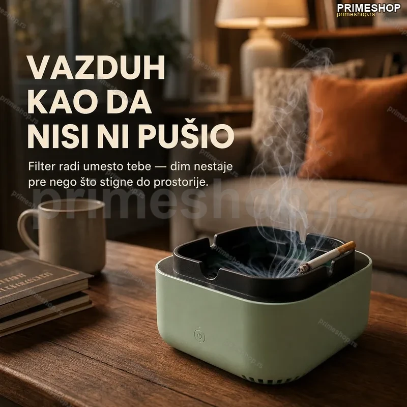 PuffPure™ Pepeljara za eliminisanje smrada cigaretnog dima sa filterom (1+1) PuffPure™ Pepeljara za eliminisanje smrada cigaretnog dima sa filterom (1+1)