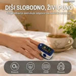 Pulsni OKSIMETAR uređaj koji meri količinu kiseonika u krvi i puls