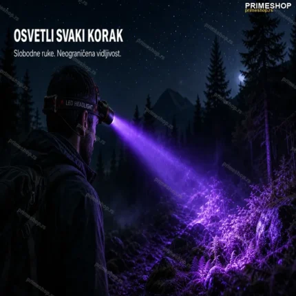 Punjiva Naglavna Lampa Sa UV Svetlom, Zumom i IPX68 Zaštitom