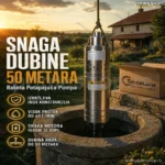 Raketa Potapajuća Pumpa za Bunar 1100W – Dubina do 50m