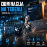 RC Drift Tenk na Vodene Kuglice – 4x4, Upravljanje Pokretom Ruke, 360° Rotacija, LED Efekti