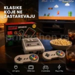 Retro konzola sa HDMI izlazom i 621 ugrađenom igricom — 2 kontrolera u setu