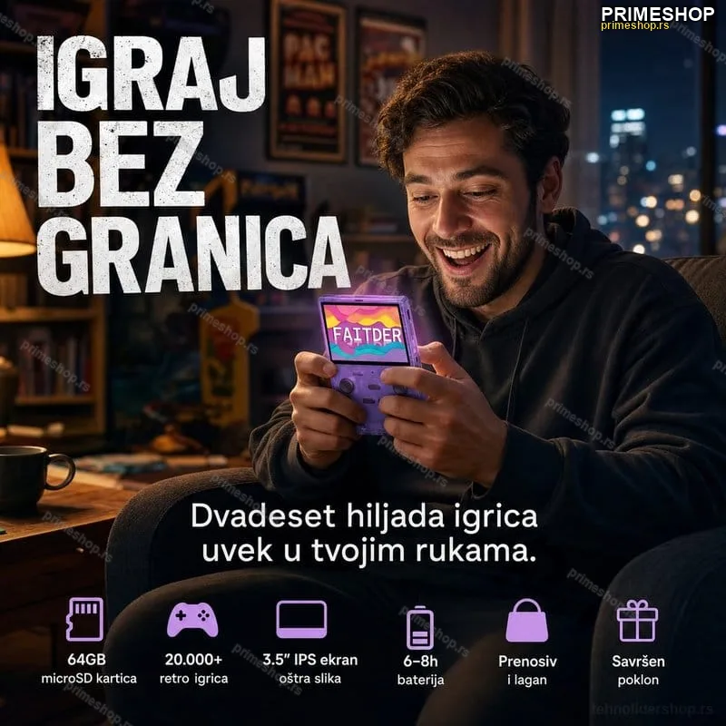 Retro Konzola XGB35 – 20.000 Igrica, IPS Ekran i TV Izlaz