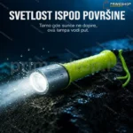 Ronilačka LED lampa vodootporna — baterijska, do 20 m