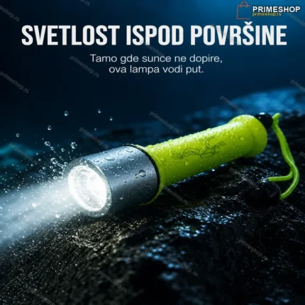 Ronilačka LED lampa vodootporna — baterijska, do 20 m