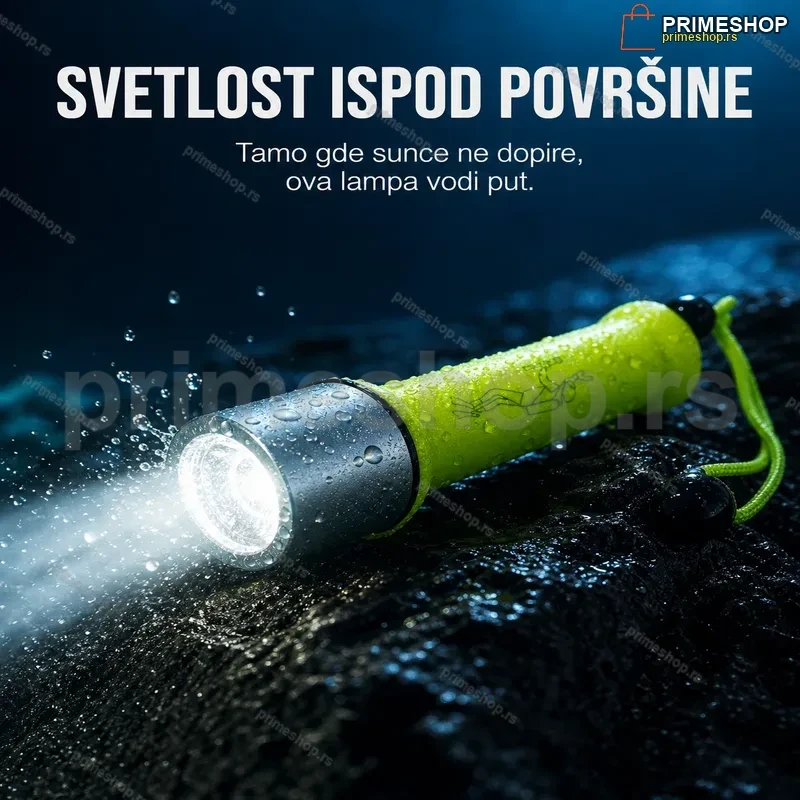 ronilacka-led-lampa-vodootporna-baterijska-do-20-m-dubine-primeshop Ronilačka LED lampa vodootporna — baterijska, do 20 m
