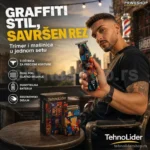 Rozia Graffiti Mašinica za Šišanje i Brijanje – Trimer + Mašinica Set