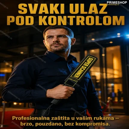 Ručni Metal Detektor – Super Skener za Detekciju Metala i Oružja