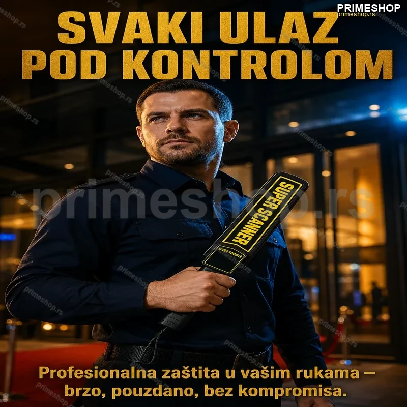 Ručni Metal Detektor – Super Skener za Detekciju Metala i Oružja Ručni Metal Detektor – Super Skener za Detekciju Metala i Oružja