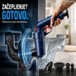 Ručni vazdušni otpušivač odvoda sa 4 nastavka