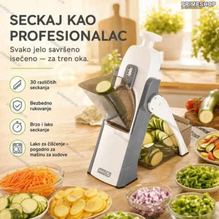 Secko za voce i povrce sa podesivom debljinom rezanja
