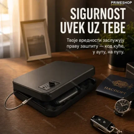 Sef sa sajlom — Prenosivi trezor sa čeličnom sajlom za fiksiranje