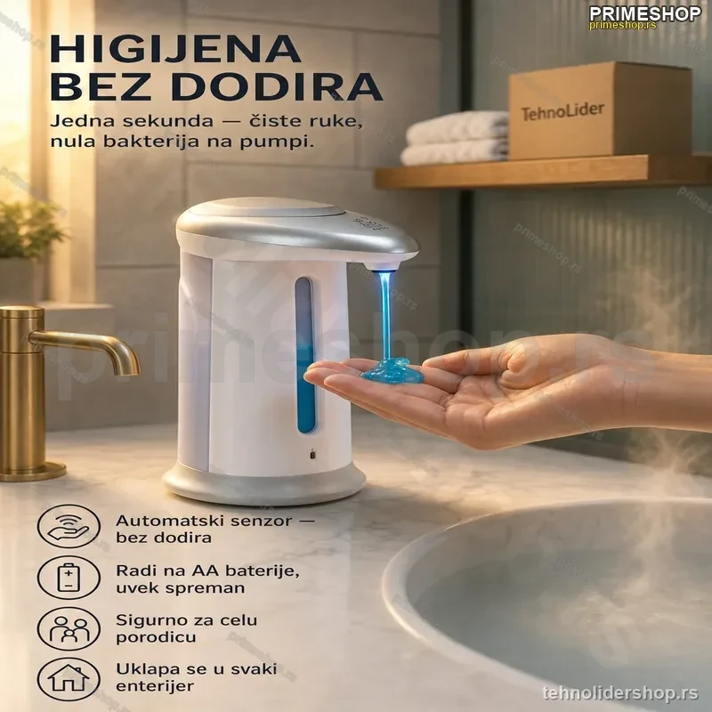 Senzorski Dispenzer za Sapun — Automatski, Bez Dodira Senzorski Dispenzer za Sapun — Automatski, Bez Dodira