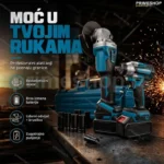 Set Aku Brusilica i Aku udarni odvijac-srafilica Plava
