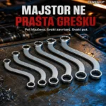 Set Okastih Ključeva S-Oblika od Hrom-Vanadijuma – 5 Komada
