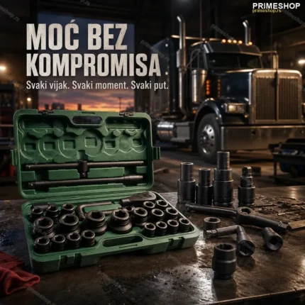 Set Velikih Gedora 3/4 Cola – 20 Komada (21–65 mm) u Koferu