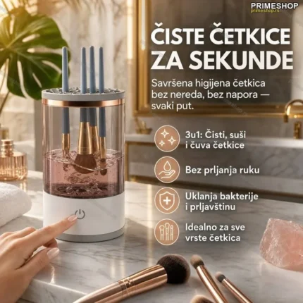 Set za čišćenje i sušenje četkica za šminkanje