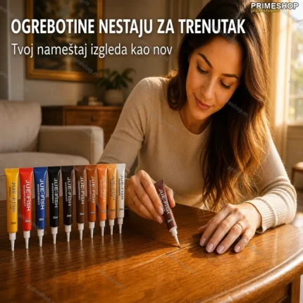 Set za reparaciju drvenog nameštaja — 10 nijansi sa četkicom i paletom