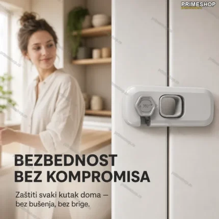 Sigurnosna Brava za Frižider i Ormariće za Decu – 3M Lepak, Set 2 kom