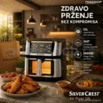 SilverCrest Air Fryer 12L – Porodična Friteza na Vrući Vazduh 1400W