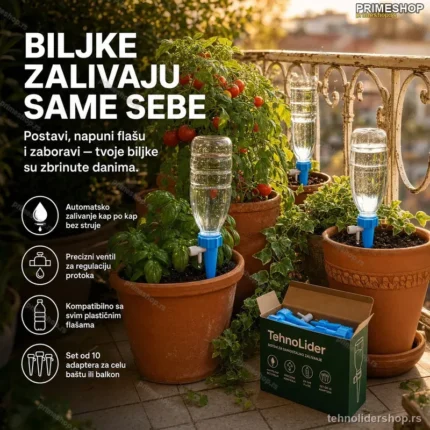 Sistem Kap po Kap za Biljke – Adapter na Flašu (10 kom)