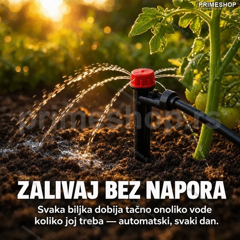 Sistem za navodnjavanje kap po kap - 10 metara sa kompletnim priborom Sistem za navodnjavanje kap po kap - 10 metara sa kompletnim priborom