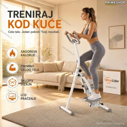 Sklopivi Vertical Climber Stair Stepper – Kardio Sprava za Kućno Vežbanje