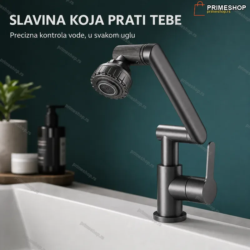 Slavina nerđajući čelik baterija pokretna zglobna