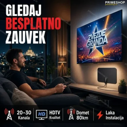 Sobna HDTV Antena – Besplatni Domaći Kanali Bez Pretplate!
