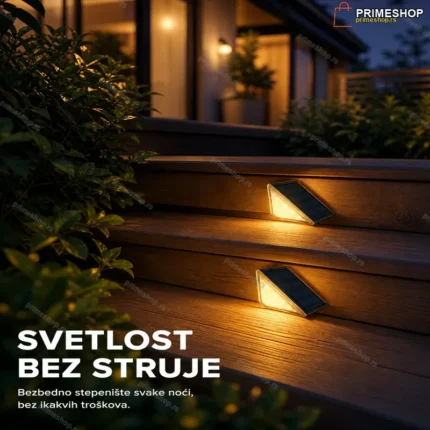 Solarne lampe za stepenice – set od 2 komada