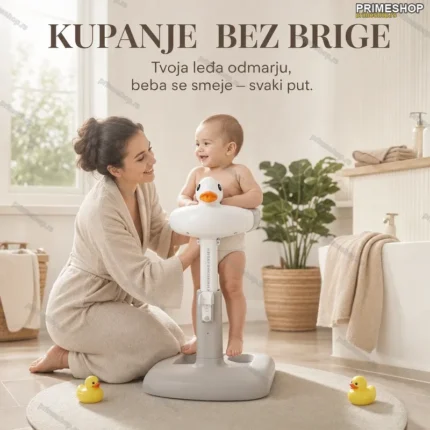 Stalak za Kupanje Beba – Ergonomski Držač za Kadicu sa Podesivom Visinom