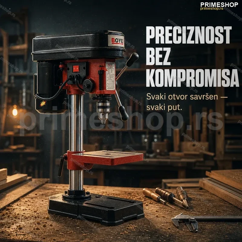 Stubna Bušilica 350W – Precizna Stolna Mašina za Bušenje Stubna Bušilica 350W – Precizna Stolna Mašina za Bušenje