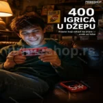 SUP Game Box konzola sa džojstikom — 400 klasičnih igrica