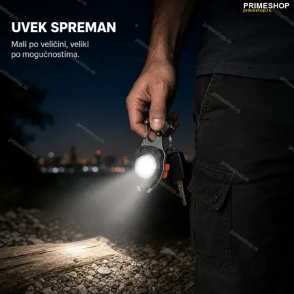 Švajcarski privezak — multifunkcionalni alat sa COB lampom