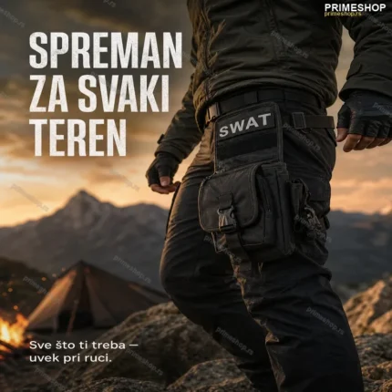 SWAT Taktička Torbica oko Struka i Noge – Balistično Platno 1600D