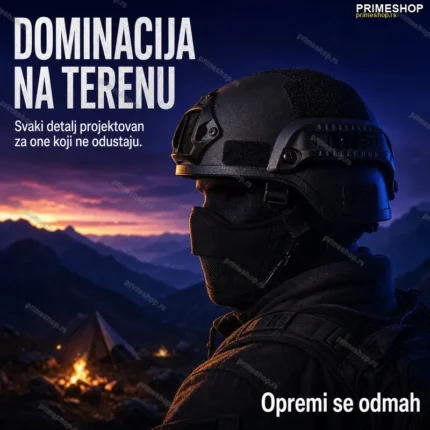 Taktička Airsoft Kaciga Slem – Podesiva sa Montažnim Sistemom