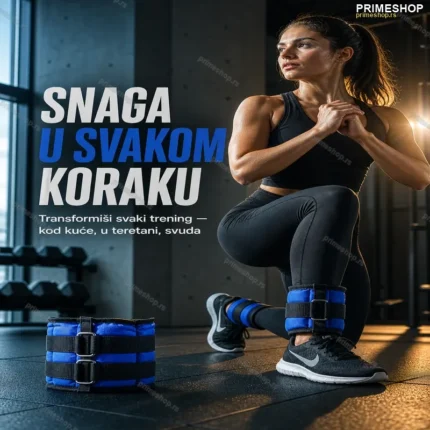Tegovi za Ruke i Noge sa Čičak Trakom – Neoprenski 2×0,5 kg (1 kg)