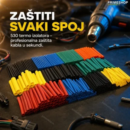 Termo Izolatori za Kablove – Set 530 Komada Različitih Veličina